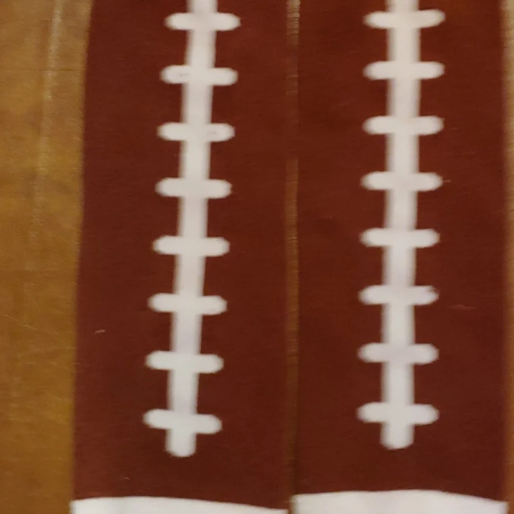 Toddler football leg warmers